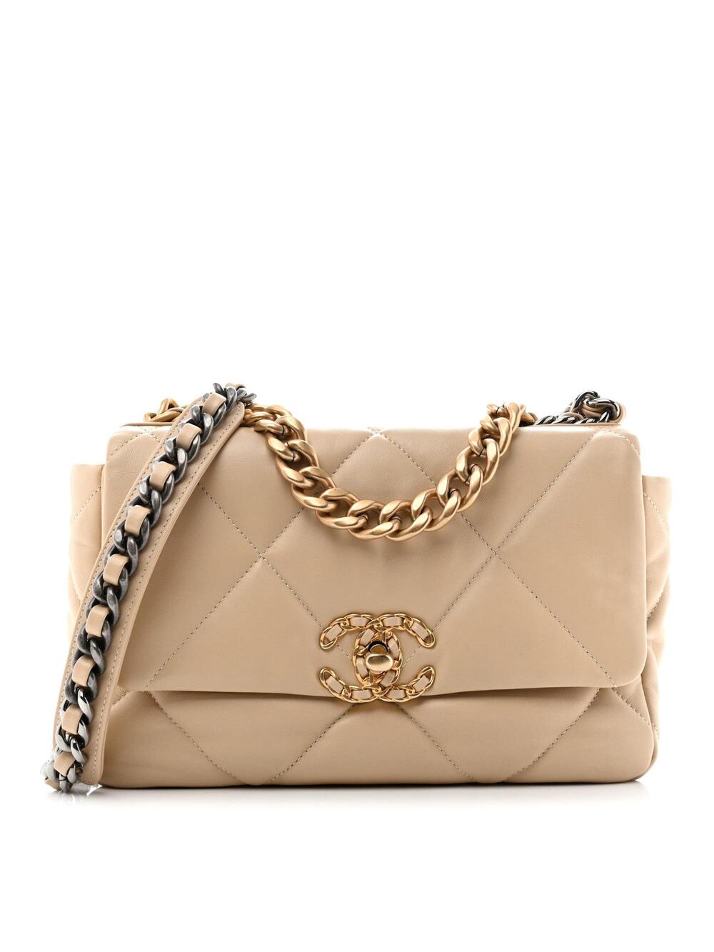 Lambskin Quilted Medium Chanel 19 Flap #370997C45B
